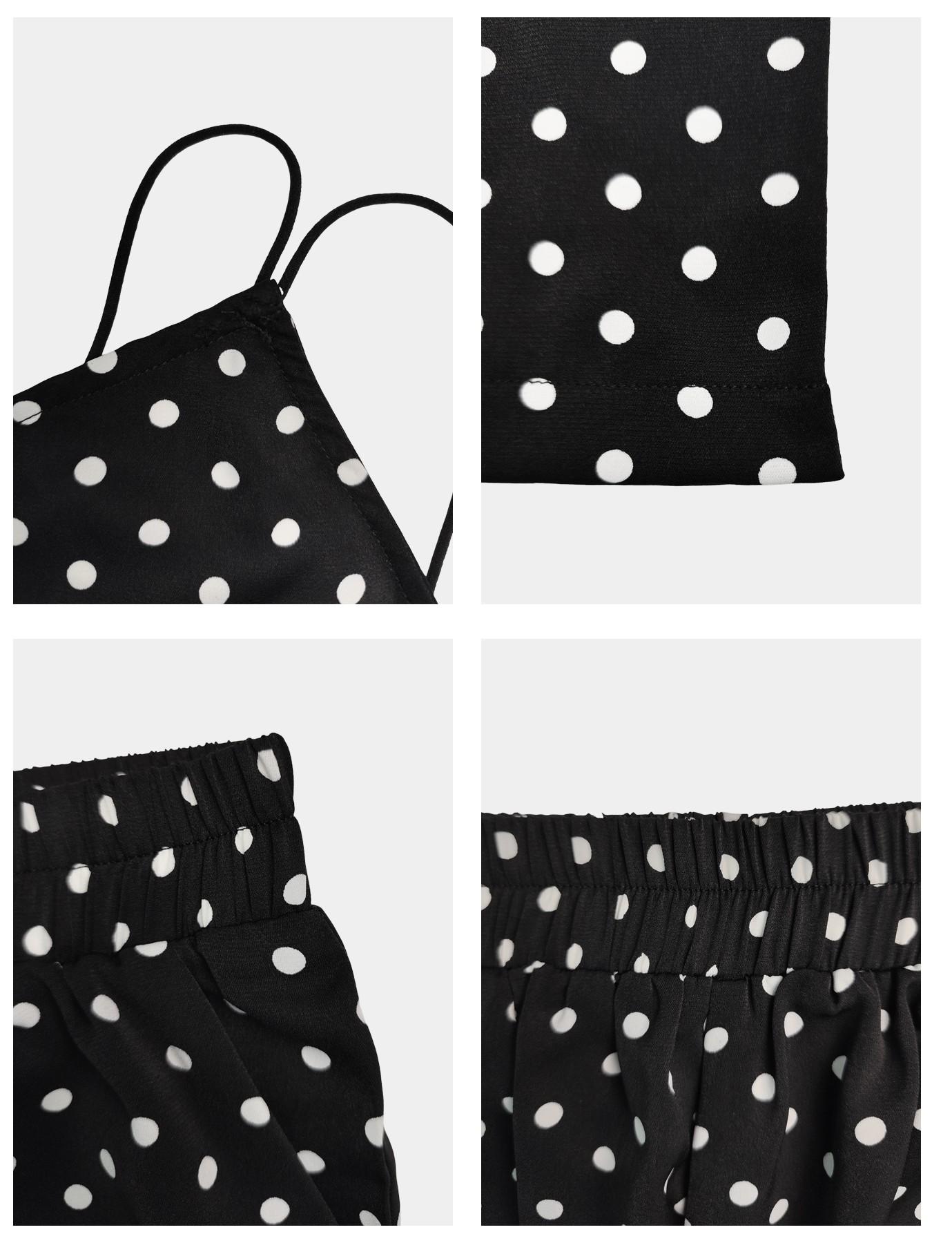 This Polka Dot Set is Effortless Retro Chic ✨ | One Shoulder Top & Wide Leg Pants Co-ord