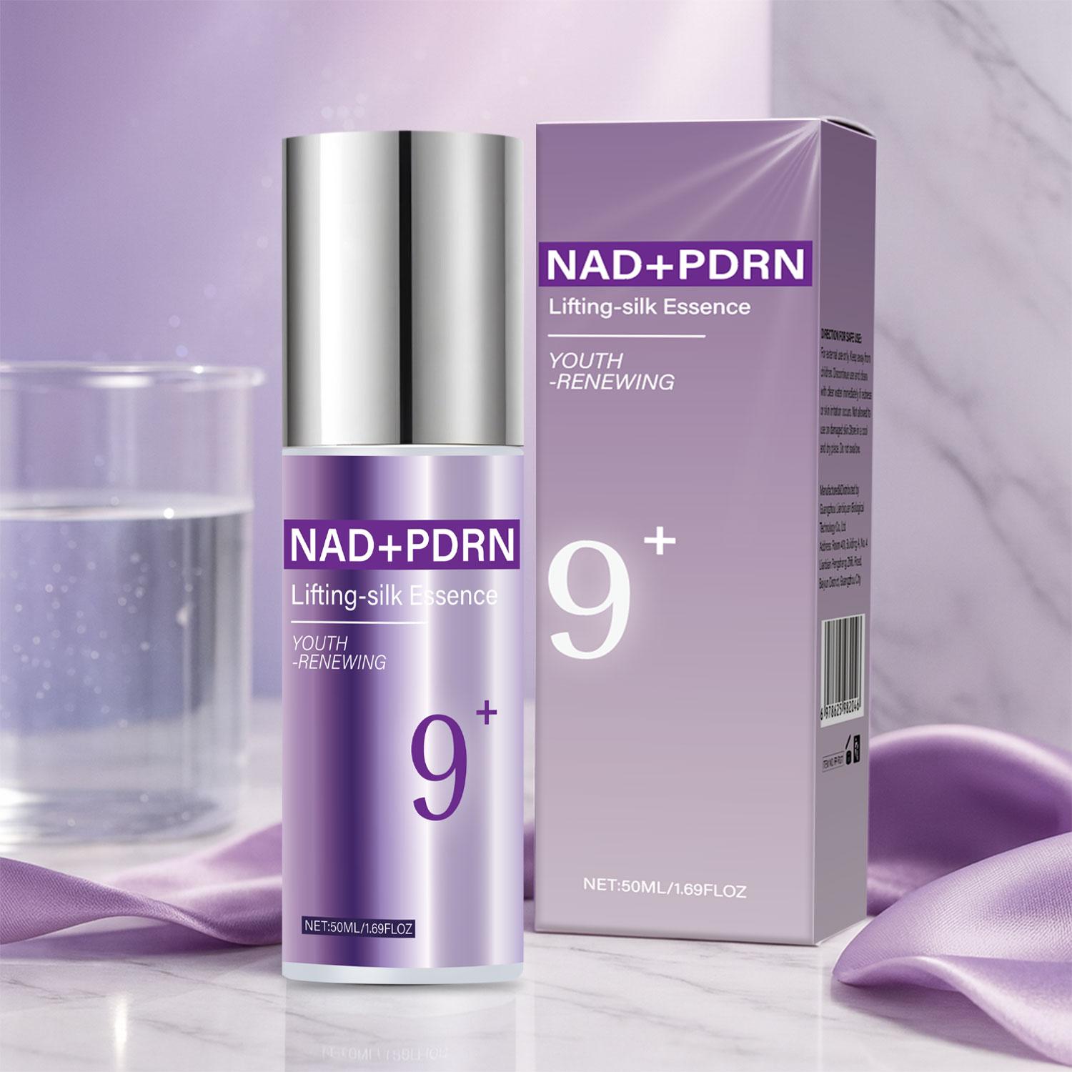 9+ NAD+PDRN Lifting-sil Essence | No.9 Essence | NAD+ BIO Lifting-sil Essence | Firming, Reduce Wrinkles, Fine Lines | Peptides, NAD+ | Serum for Sagging, Aging, Dull Skin | 1.69 fl. oz.