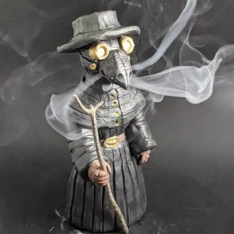 Halloween Mr. Crow Incense Burner Container Decorative Figurine Home Creative Incense Toxic Gas Crow Figurine