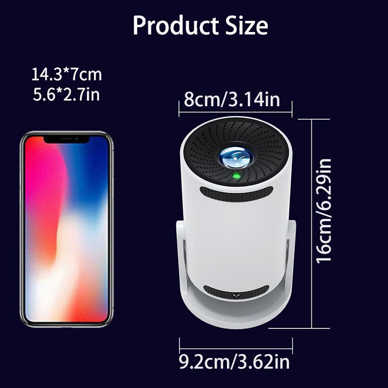 Mini cannon portable starry sky projector, galaxy projector, adjustable night sky color, portable indoor and outdoor projector, built-in remote control timing, support Bluetooth connection, suitable for bedroom rest, ceiling projection, home entertainment