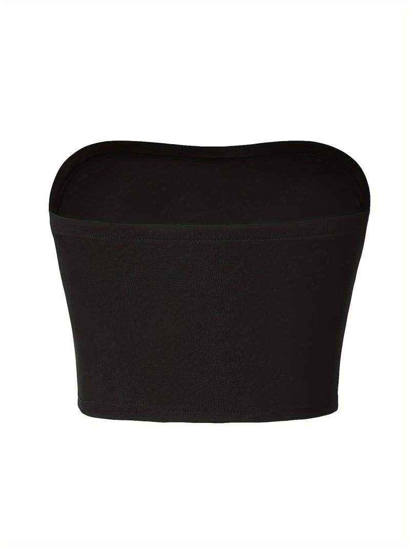 Women's Rhinestone Decorated Skeleton Hand Crop Tube Top, Fashionable Casual Sleeveless Cropped Strapless Top for Daily Outdoor Wear, Ladies Clothes for Summer, Womenswear