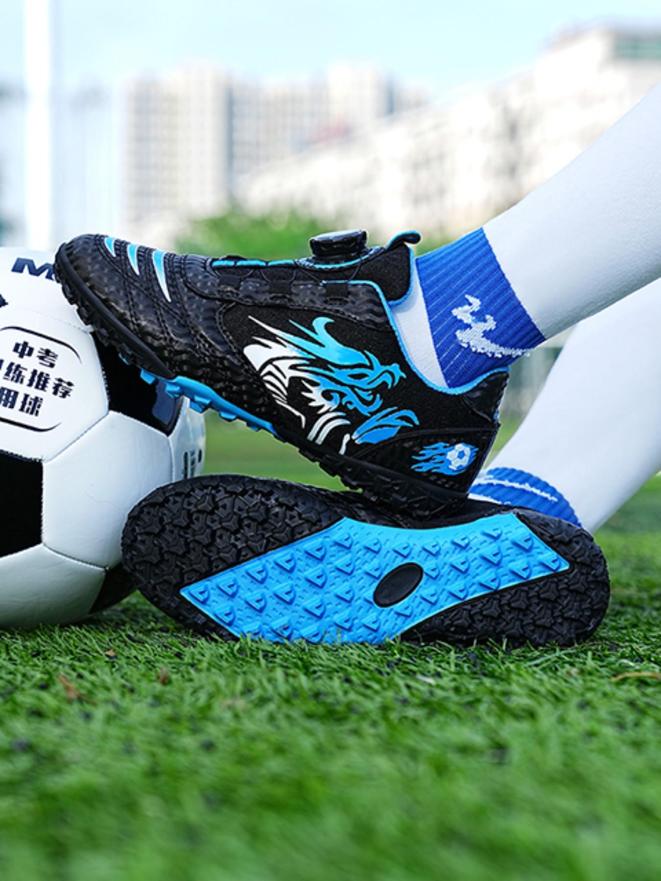Unisex Football Shoes for Kids & Adults, Indoor Soccer Cleats, Wide Baseball Cleats, Adult Rugby Boots, Velcro Closure