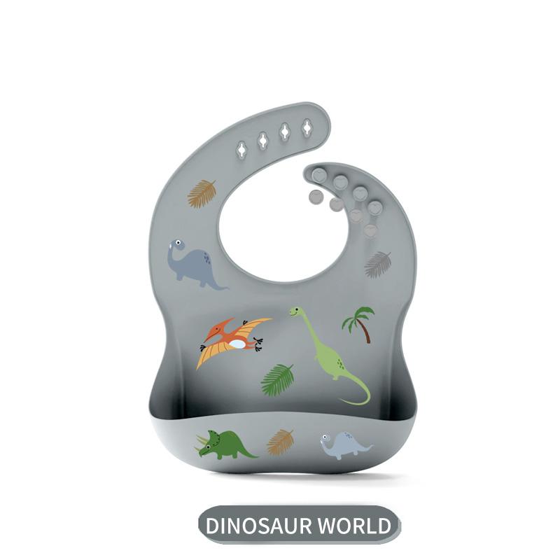 Children Silicone Bib Waterproof Anti-Stain Easy Clean Suitable for Boys Girls, Baby Feeding Apron, 1 Piece Pack