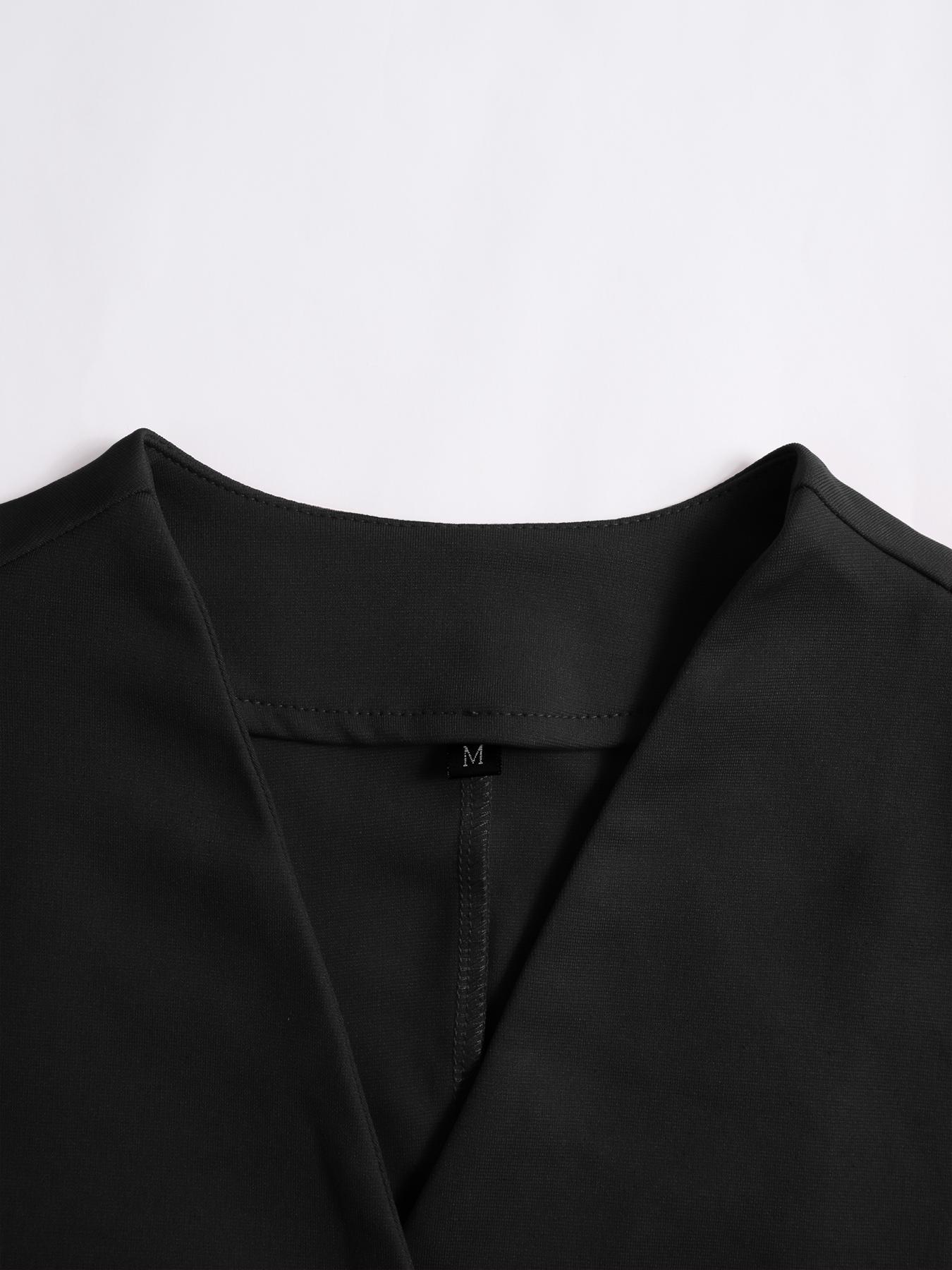 Women's Two-Piece Suit Set, Irregular Button Blazer Jacket & Long Pants, Stylish Ladies', Chic, Womenswear, Perfect for Office & Casual Wear