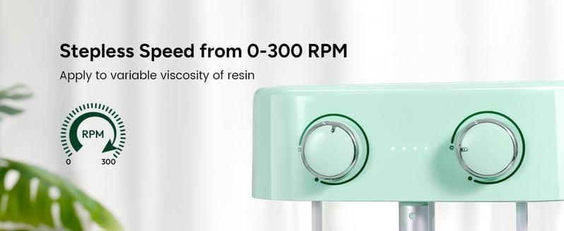 Resiners Dual-Head Resin Mixer, Rechargeable Epoxy Mixer, Stepless Speed & Minimum Bubbles, Electric Stirrer Paddles for Resin, Adhesive Tape For DIY Crafts Scrapbooking