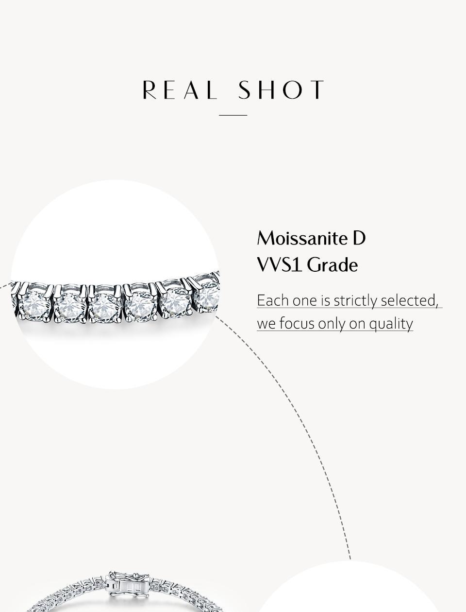 High Quality D Color VVS1 Synthetic Moissanite Tennis Chain Bracelet with Unique Bracelet Design, Exquisite Trendy Women's Jewelry for Birthday Party Gift B001, Premium Artificial Gemstone Accessory, Exquisite Trendy Bracelet summerwins tiktokshopbacktosc