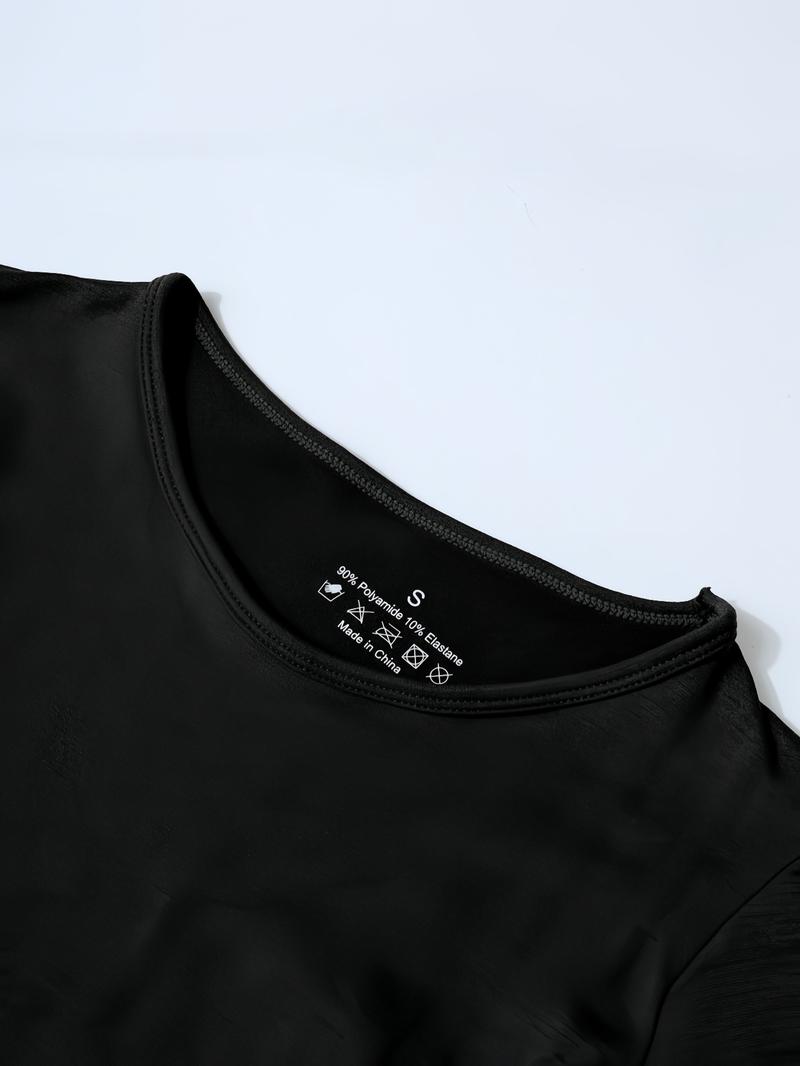 Spring &Fall Women's Shirts Fleece Lined Athletic Tops Long Sleeve Compression Workout Base layer Soft Breathable Round Neck Long Sleeve Warm Tops, Casual Fitted Bottom Layering Shirts for Women,Daily Wear, Activewear Fitness