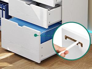 Yitahome L Shaped Desk with Power Outlets & LED Lights & File Cabinet, 55" Corner Computer Desk with 3 Drawers & 3 Storage Shelves, Home Office Desk with Bookshelf