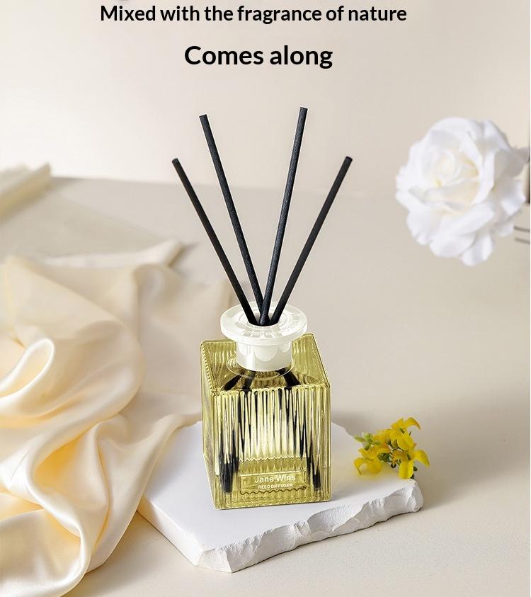 Creative Water Ripple Transparent Bottle Flameless Reed Diffuser Air Freshener Toilet Aroma