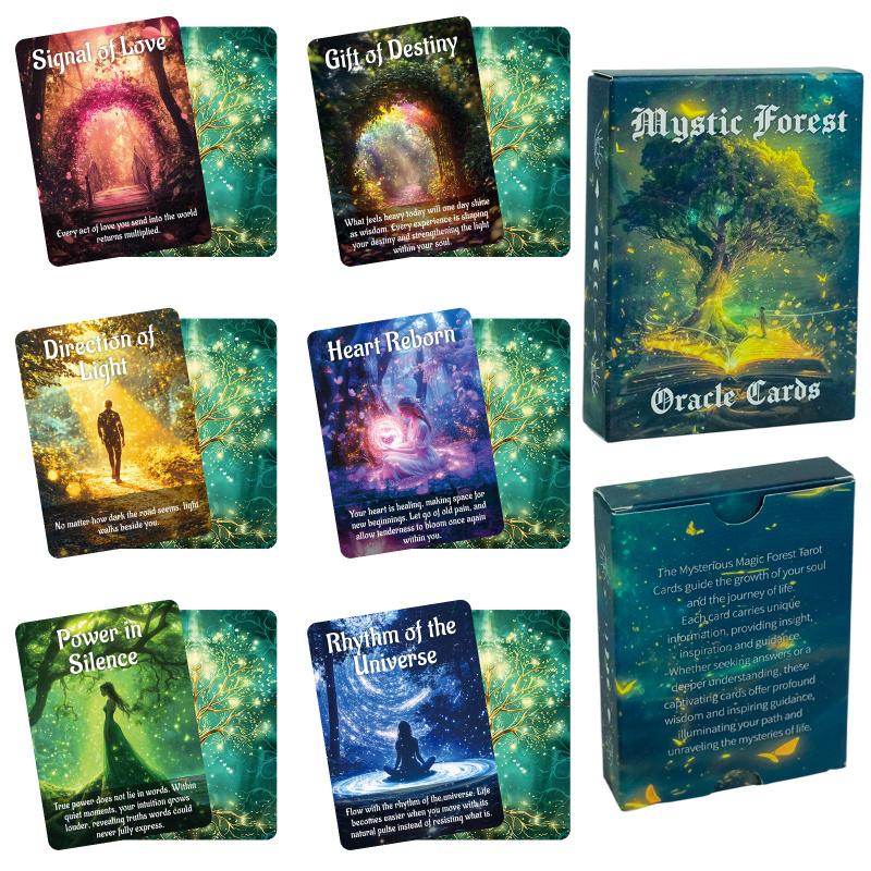 Mystic Forest Oracle Cards  New 50-Card Creative Board Game for Gatherings, Parties, and Multiplayer Divination and Fortune-telling