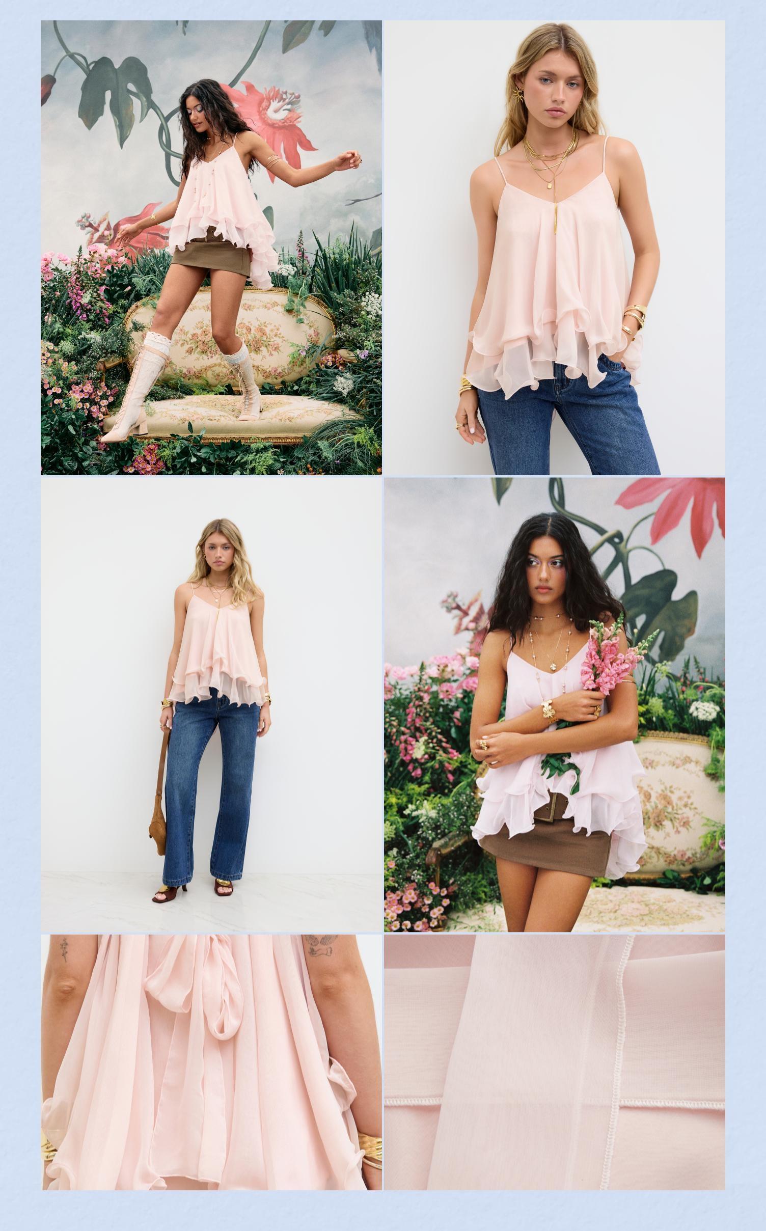 Cider Ruffle Knotted Cami Top – Flattering Layered Mesh Tank for Women, Conceals Bra Side, Soft Summer Top for Date Night & Beach Camisole Womenswear SummerWins Dealsforyou Cider Ruffle Knotted Cami Top – Flattering Layered Mesh Tank for Women, Conceals Bra Side, Soft Summer Top for Date Night & Beach Camisole Womenswear SummerWins Dealsforyou