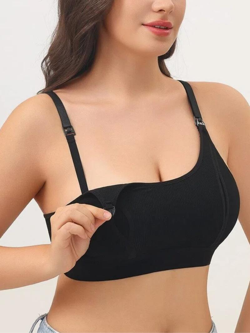 3-Piece Maternity Underwear Set, Dual-Layer No Padding Design, Postpartum Nursing Bra, Pregnancy Maternity Bra, Convenient Hanging Pump Compatible