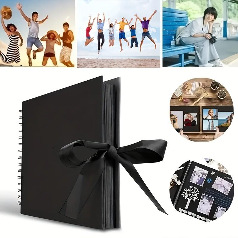 DIY Memory Scrapbook Album, Thick Cardstock Pages, Leather Craft Book, Perfect Gift for Weddings, Anniversaries, Birthdays