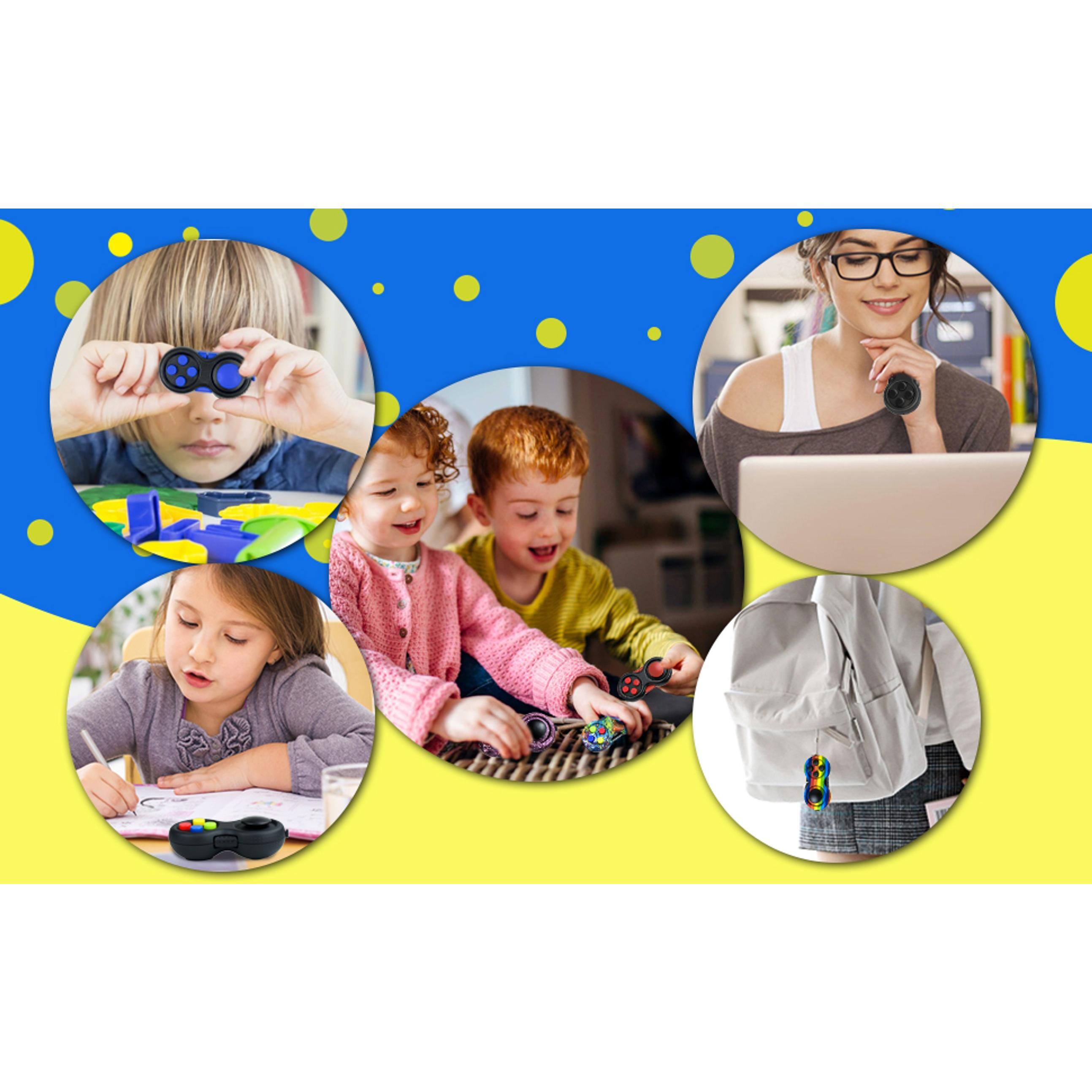 Original Fidget Toy Game, Rubberized Classical Controller Fidget Concentration Toy with 8-Fidget Functions and Lanyard - Excellent for Relieving Stress and Anxietyfidget toys Original Fidget Toy Game, Rubberized Classical Controller Fidget Concentration Toy with 8-Fidget Functions and Lanyard - Excellent for Relieving Stress and Anxietyfidget toys