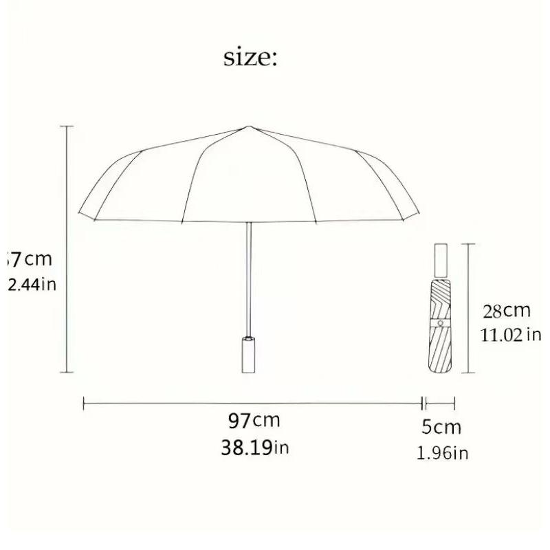 Auto Open Close Windproof Umbrella, Butterfly Dance Pattern, Portable Folding Design, Lightweight for Men and Women, Perfect Gift