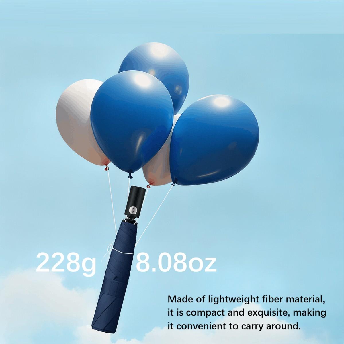 Lightweight Convenient Automatic Umbrella Memory Patch Design, Easy Fold Safe No Bounce Compact Travel Umbrella, Student Sun Umbrella, Portable Rain Umbrella