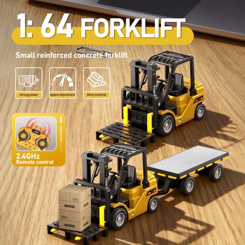 1:64 Remote Control Engineering Vehicle, Alloy Body with Lights and Sound, APP-Controlled, Christmas Gift for Boys and Girls