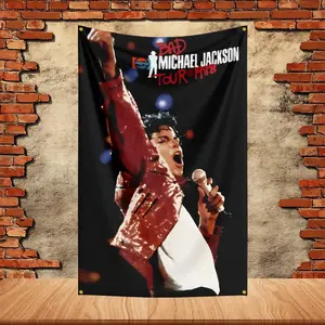 90X150ft Michael Jackson Band Party Flag Polyester Printed Flag Banner Tapestry for Garden Garage Decoration Concert Flag