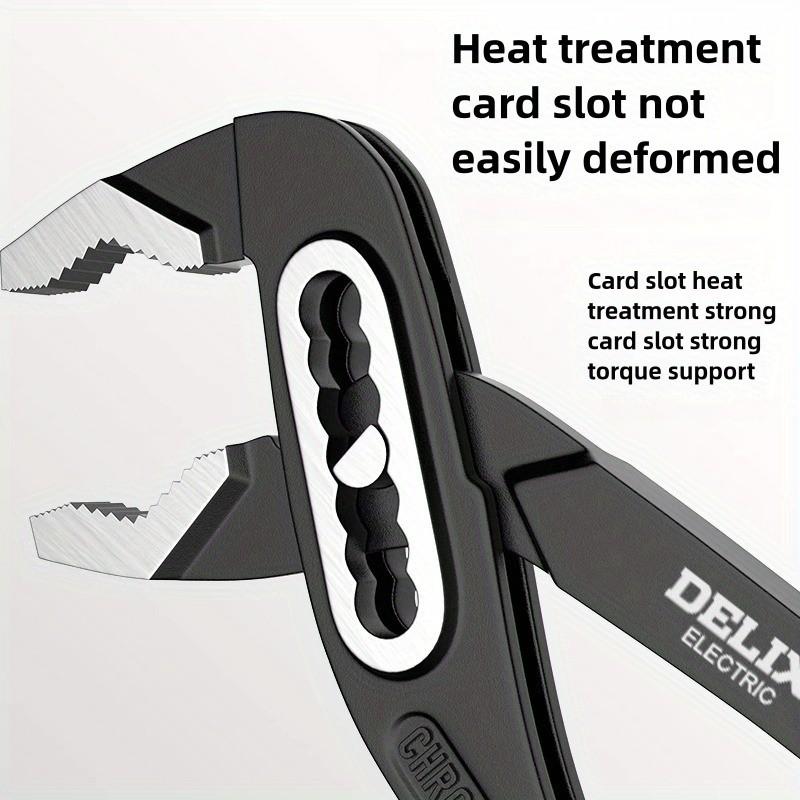 Industrial Grade Chrome Vanadium Steel Multi-Function Tool, Large Mouth Pliers, Dual Color Anti-Slip Handle Wrench, Adjustable Pipe Clamp, Hand Tools, Hardware