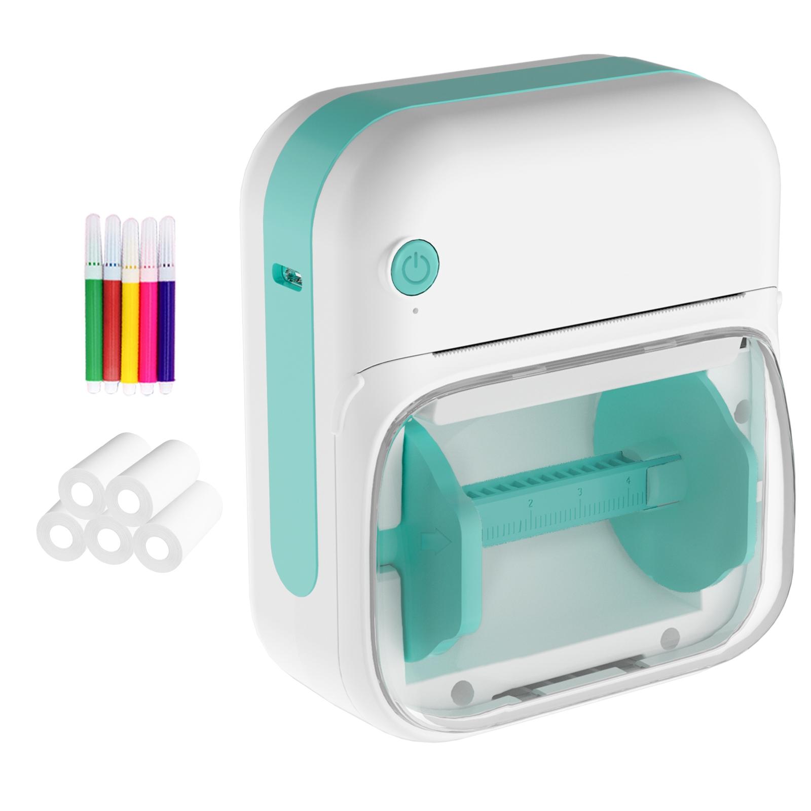 Mini Bluetooth Printer - Portable Thermal Printer for Diary/DIY Scrapbooking/Travel/Notes/Lists/Labels/Memos, Receipt Printer Ideal for Children's Christmas Birthday Gifts, Halloween and Thanksgiving Presents