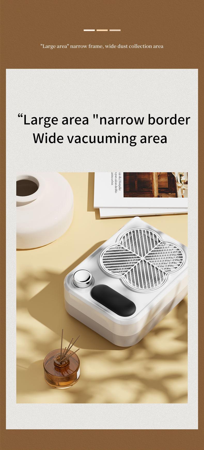 Marwell - Professional nail vacuum cleaner, electric nail dust collector with grinding drill bit, UV lamp, adjustable speed. Suitable for home use and professional nail salons.