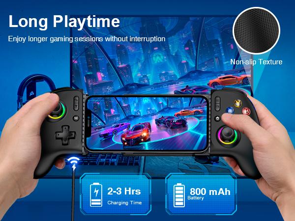 ESYWEN Mobile Gaming Controller, MC2 Phone Controller for iPhone/Android Handheld Gaming with Programmable/Hall Effect Joysticks & Analog Triggers/Adjustable Light/Turbo ESYWEN Mobile Gaming Controller, MC2 Phone Controller for iPhone/Android Handheld Gaming with Programmable/Hall Effect Joysticks & Analog Triggers/Adjustable Light/Turbo