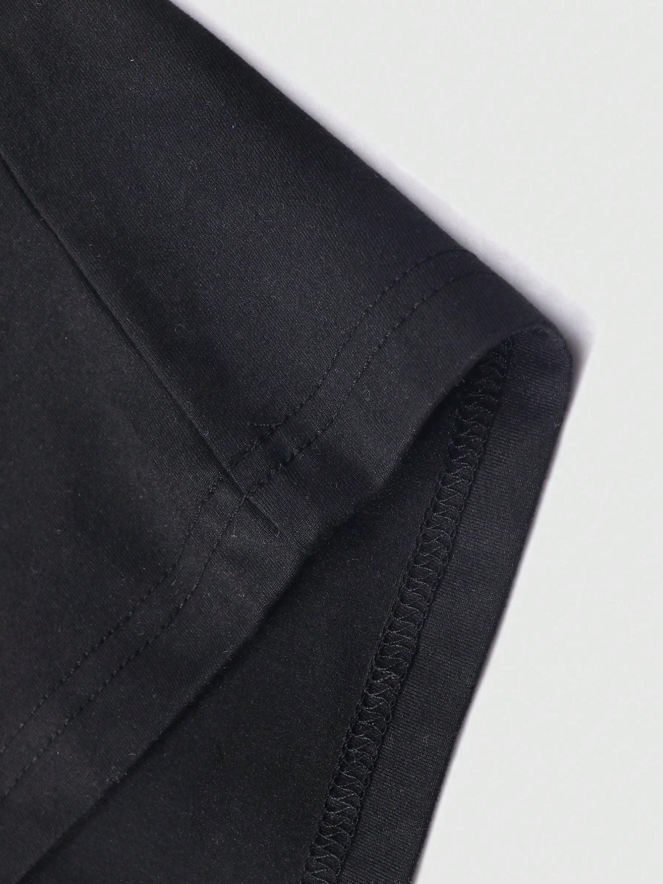 Gothic California Devil Lips Flame Print Oversized Black T-Shirt Streetwear Y2K Retro Hip Hop Graphic Tee With Lollipop Detail