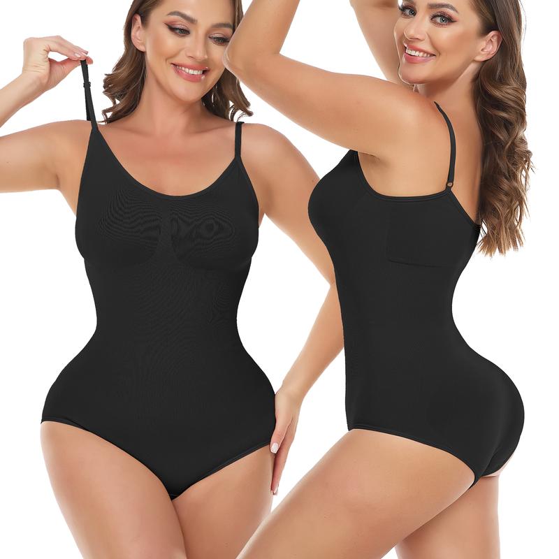 Shapewear for Women Butt Lifter Bodysuit Tummy Control One-Piece Tummy Tucking Bodysuit Shapewear Womenswear Comfort Spaghetti Strap Hip Snatched Underwear Basic Minimalist