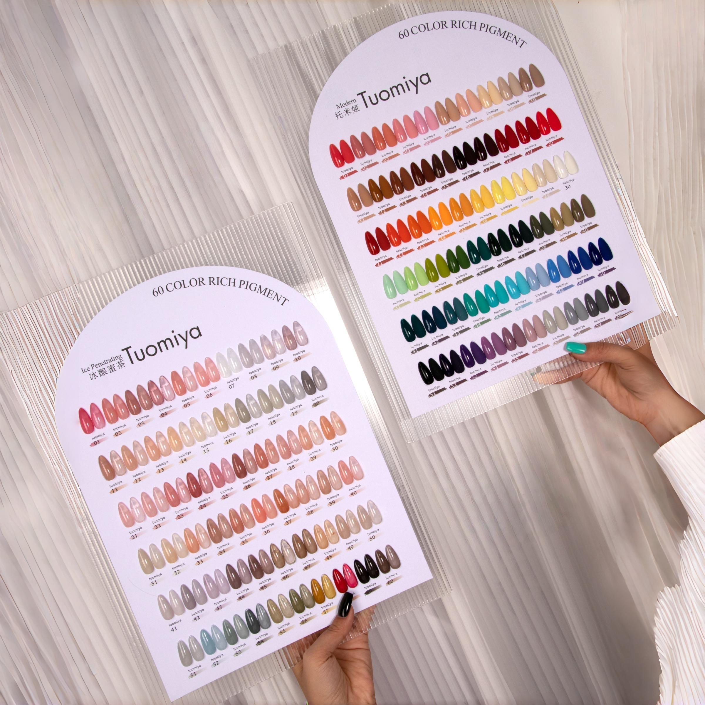 60 Color Gel Nail Polish Set, Nail Art & Nail Polish Set, Professional Nail Art Kit for Women & Girls, Manicure Accessories, UV Light Gel