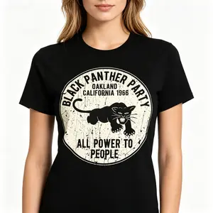 "1966 Oakland Black Panther Party Graphic Tee" Graphic Unisex Tee |   All-Season Breathable Top