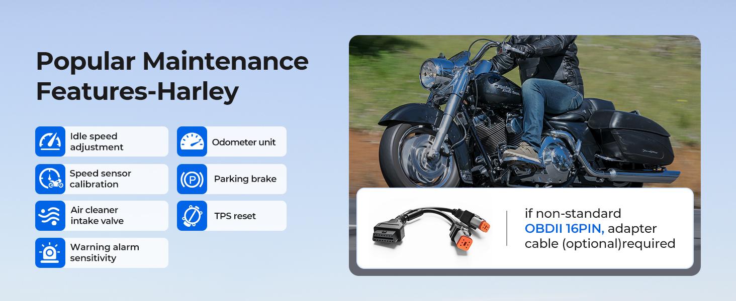 TOPDON TopScan Motorcycle Diagnostic Tool, Wireless Motorcycle OBD2 Scanner Fits for Harley, Ducati, BMW, All Systems Motorbike TOPDON TopScan Motorcycle Diagnostic Tool, Wireless Motorcycle OBD2 Scanner Fits for Harley, Ducati, BMW, All Systems Motorbike