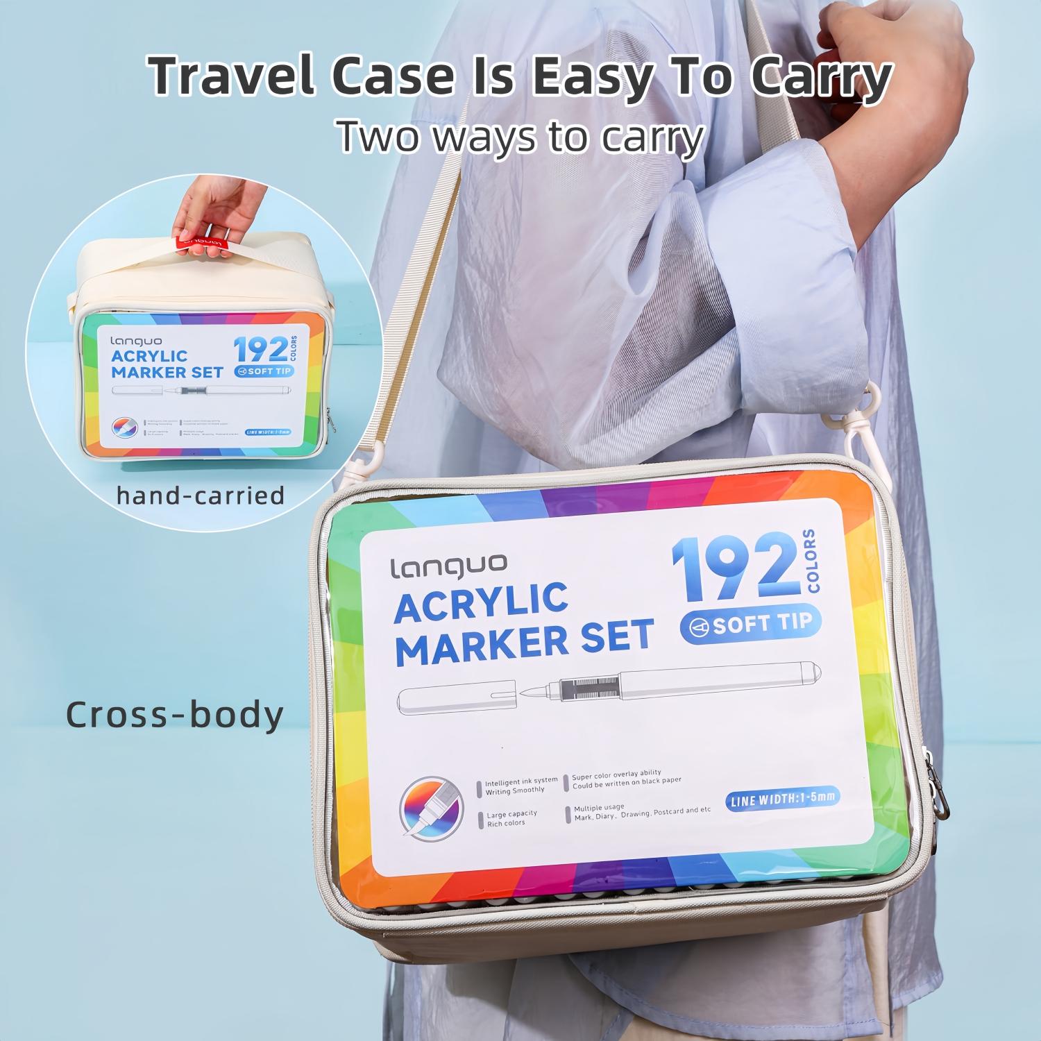 Automatic Ink Control Acrylic Paint Markers, Brush Tip Pens for Rock Painting, Ceramic, Wood, Canvas, DIY & Art Supplies