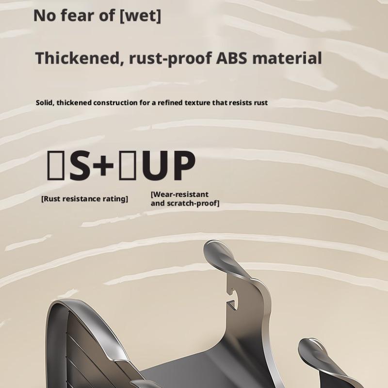 Multifunctional No-Drill Bathroom Hair Dryer Stand, Bear Head Integrated Hair Dryer Rack, Space-Saving Storage Solution for Bathrooms