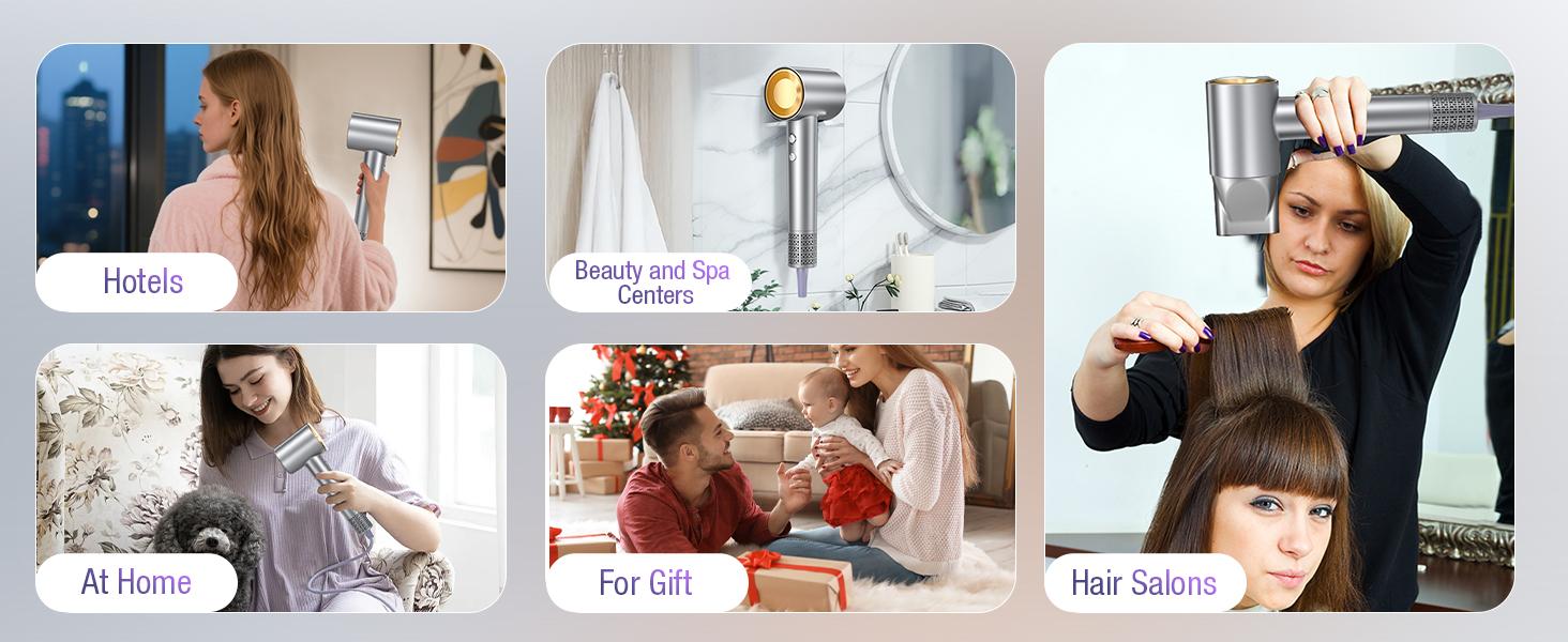 Hair Dryer with 150,000 RPM Brushless Motor – Fast Drying, 3 Heat Settings, LED Indicator, Ionic Technology, Quiet & Lightweight with Diffuser Hair Dryer with 150,000 RPM Brushless Motor – Fast Drying, 3 Heat Settings, LED Indicator, Ionic Technology, Quiet & Lightweight with Diffuser