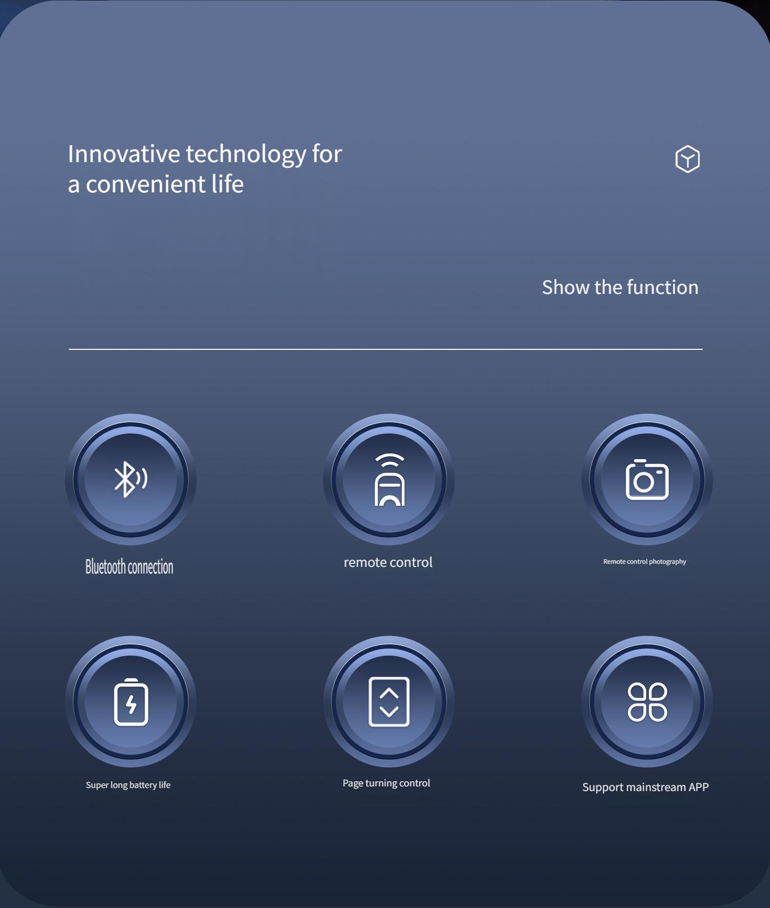 TikTok Scroll Ring - Bluetooth Remote for TikTok Clips & Tunes, iPhone Compatible Fingertip Wireless Bluetooth Controller, Perfect for iPad, iOS and Android, with Live Camera Shutter
