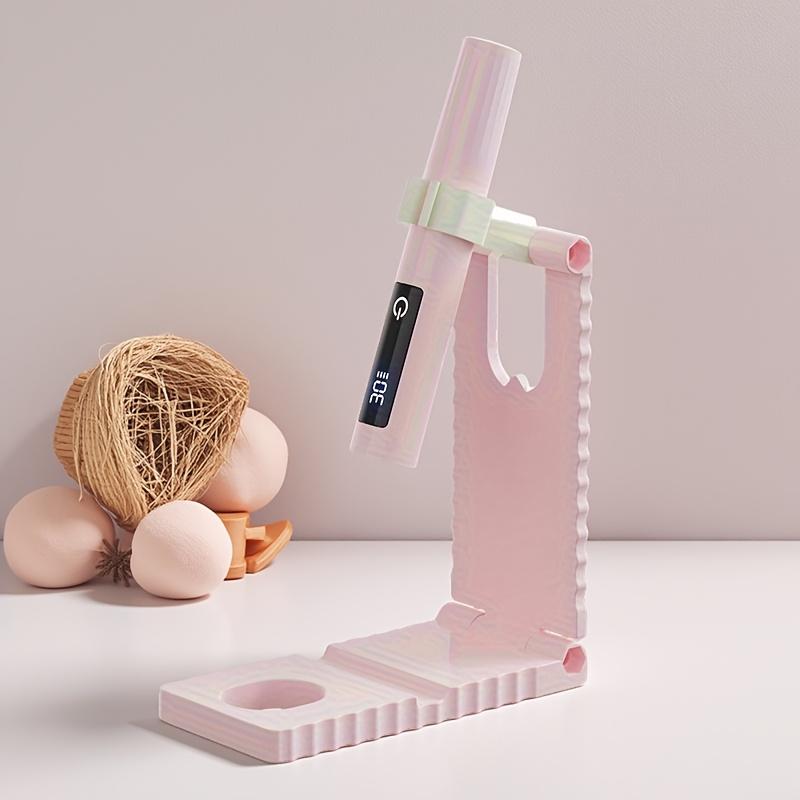 Mini portable LED nail light + stand, equipped with digital display, USB rechargeable lithium battery, compact design, suitable for home and travel, it is the perfect gift for nail care