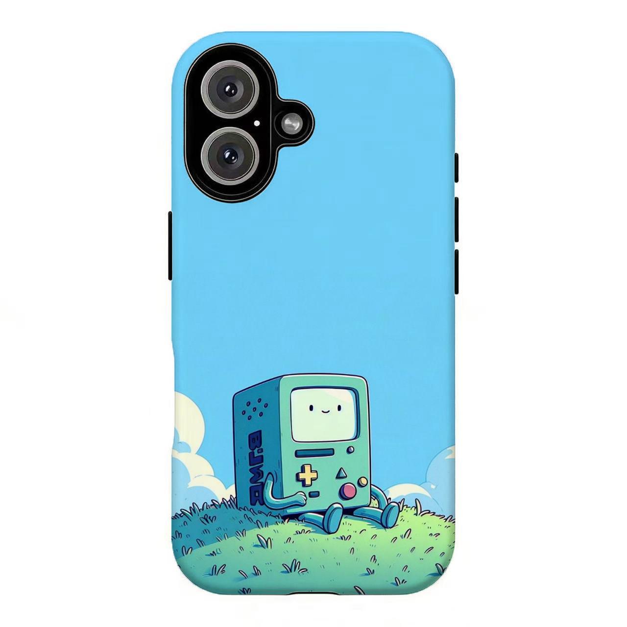 FL-Adventure Tim3 Cartoon Aesthetic Cover,90s Nostalgic Cartoon Tough Case For iPhone 11 12 13 14 15 16 17 Air Pro Max for Samsung S26 S25 S24 S23 S22 S21 Case,Gift for her/him/fans