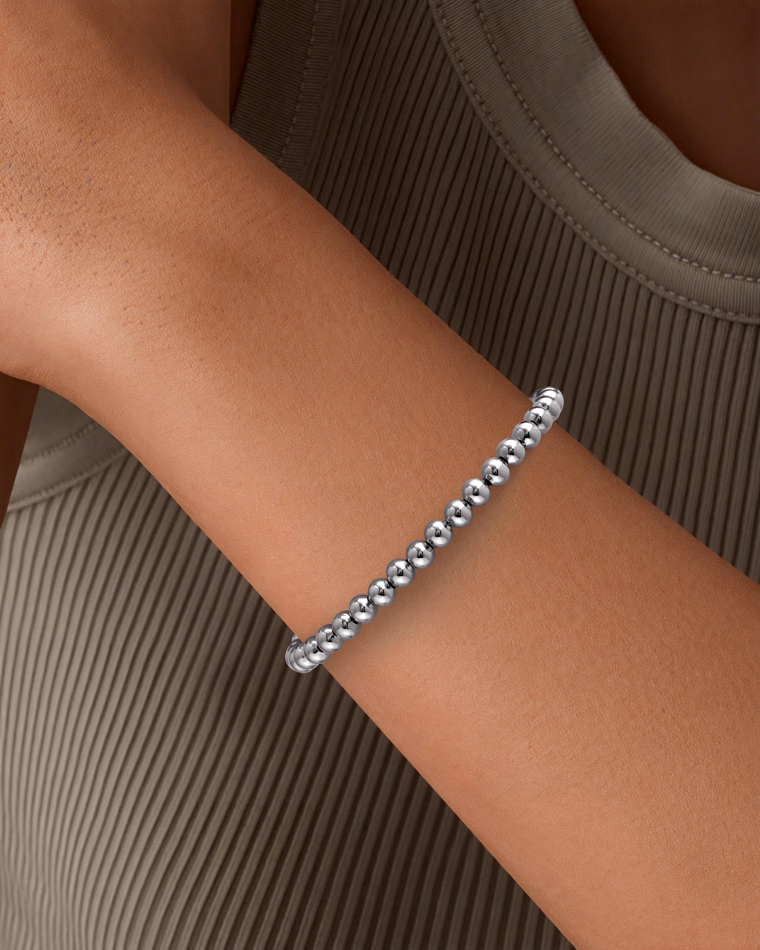 Aprilery Bead Bracelet Set for Women – Elegant Hypoallergenic Stackable Beaded Bracelets for Women