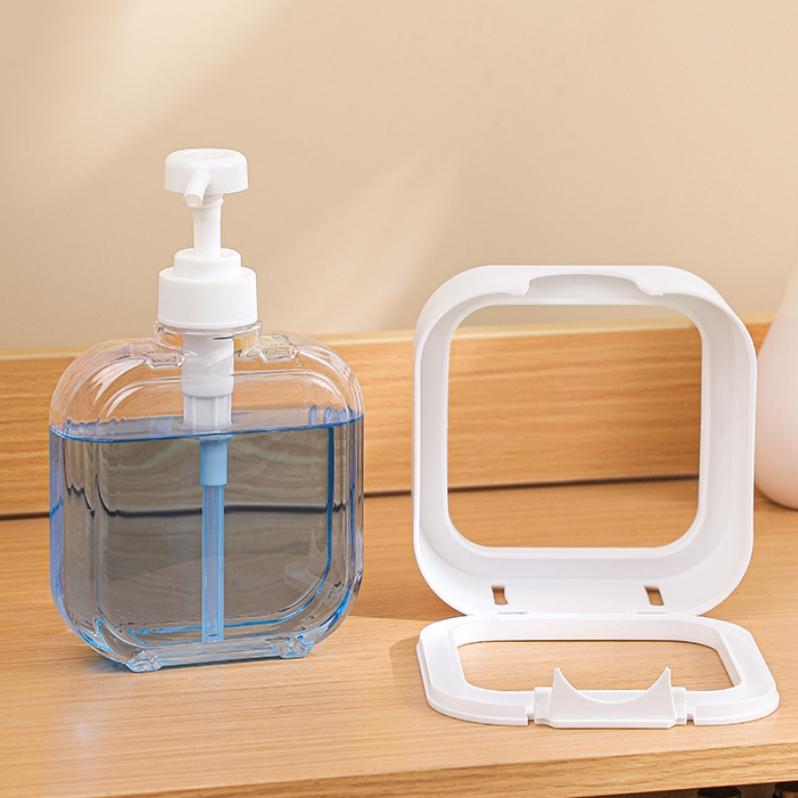 Travel Dispenser Bottle Press-Down Large Capacity Transparent Visible Hand Soap Empty Bottle Portable Lotion Shower Gel Bottle