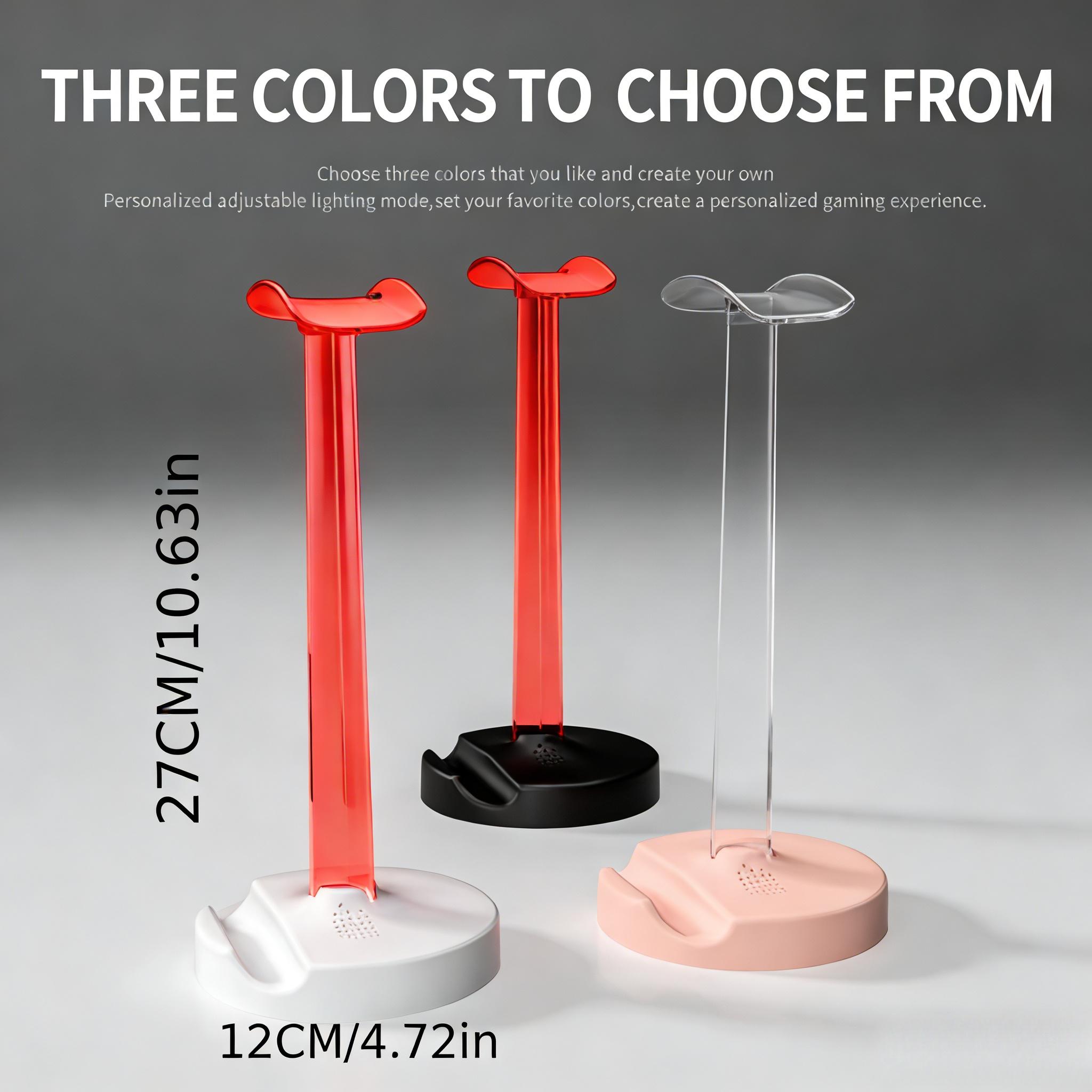 A10-RGB Gaming Headphone Stand, Glow Earphone Rack, Desktop Display Bracket, Headset Hanger, Detachable Headphone Stand for Gamers, Headphone Storage