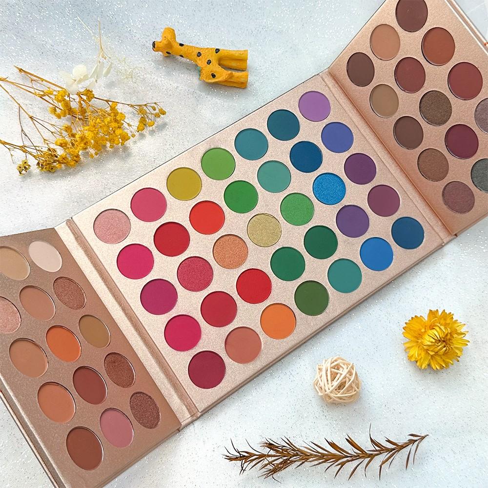 65 Color Eyeshadow Palette, Long Lasting Highly Pigmented Shimmer & Matte Shades Palette, Colorful Eye Makeup Products for All Styles and Occasions