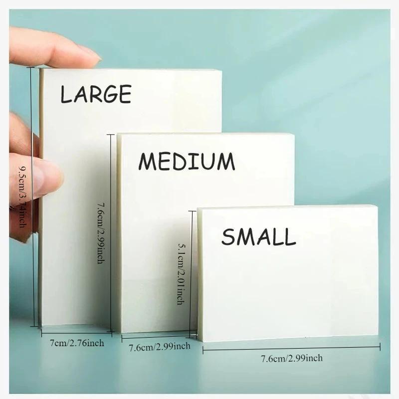 50Sheets Transparent Posted it Sticky Note Pads Notepads Posits Papeleria Journal School Stationery Office Supplies Adhesive Stickers