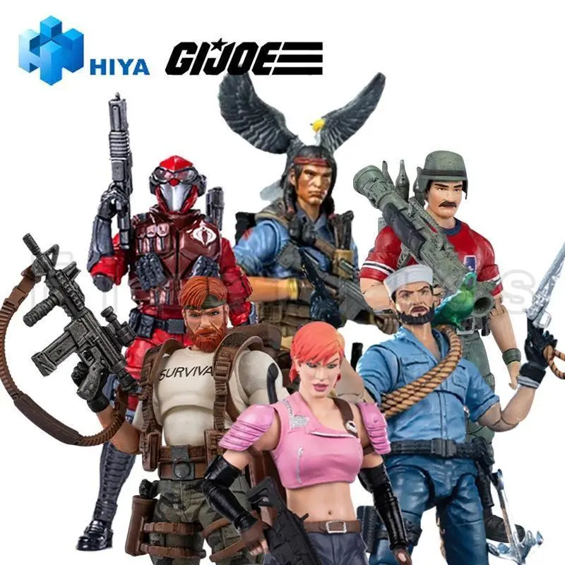 2026 New hot item 1/18 HIYA Action Figure Exquisite Mini Series G.I.JOE Commander Destro Flint Beach Head Firefly Anime Collection Model Toy