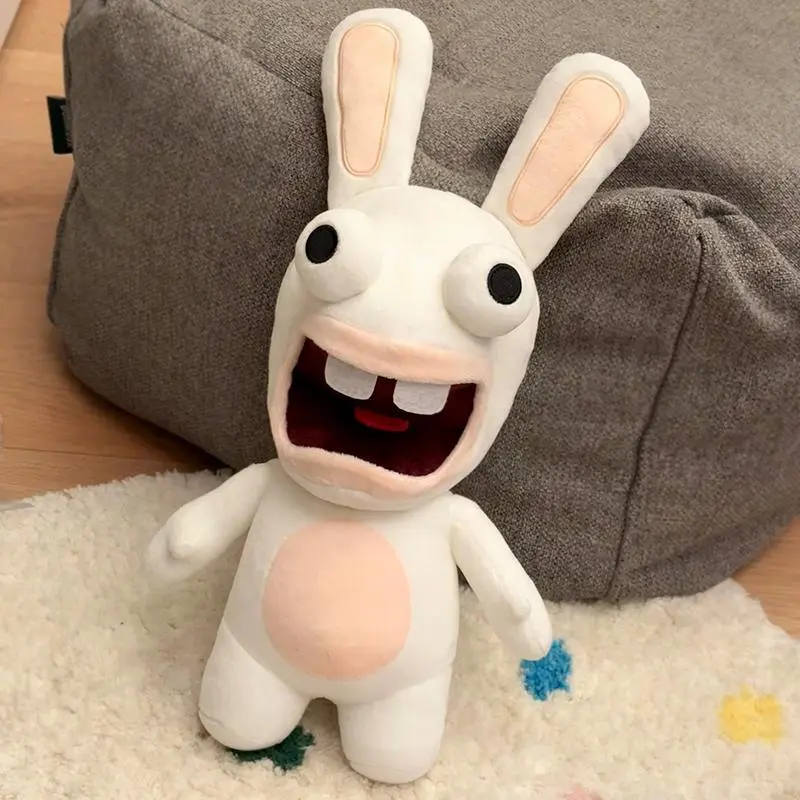 Crazy Bunny Plush Toy, Long Eared Rabbit Stuffed Animal, Rabbit Doll, Tiktok Style Baring Teeth Rabbit, Perfect Gift for Friends and Partners, Bunny Stuffy