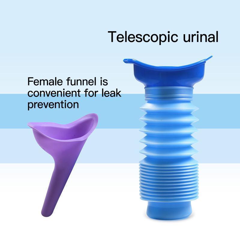 Women's Outdoor Urinal Silicone Portable Urine Bucket, Leak-Proof Emergency Car Camping, Hygienic Easy Clean, Model 001