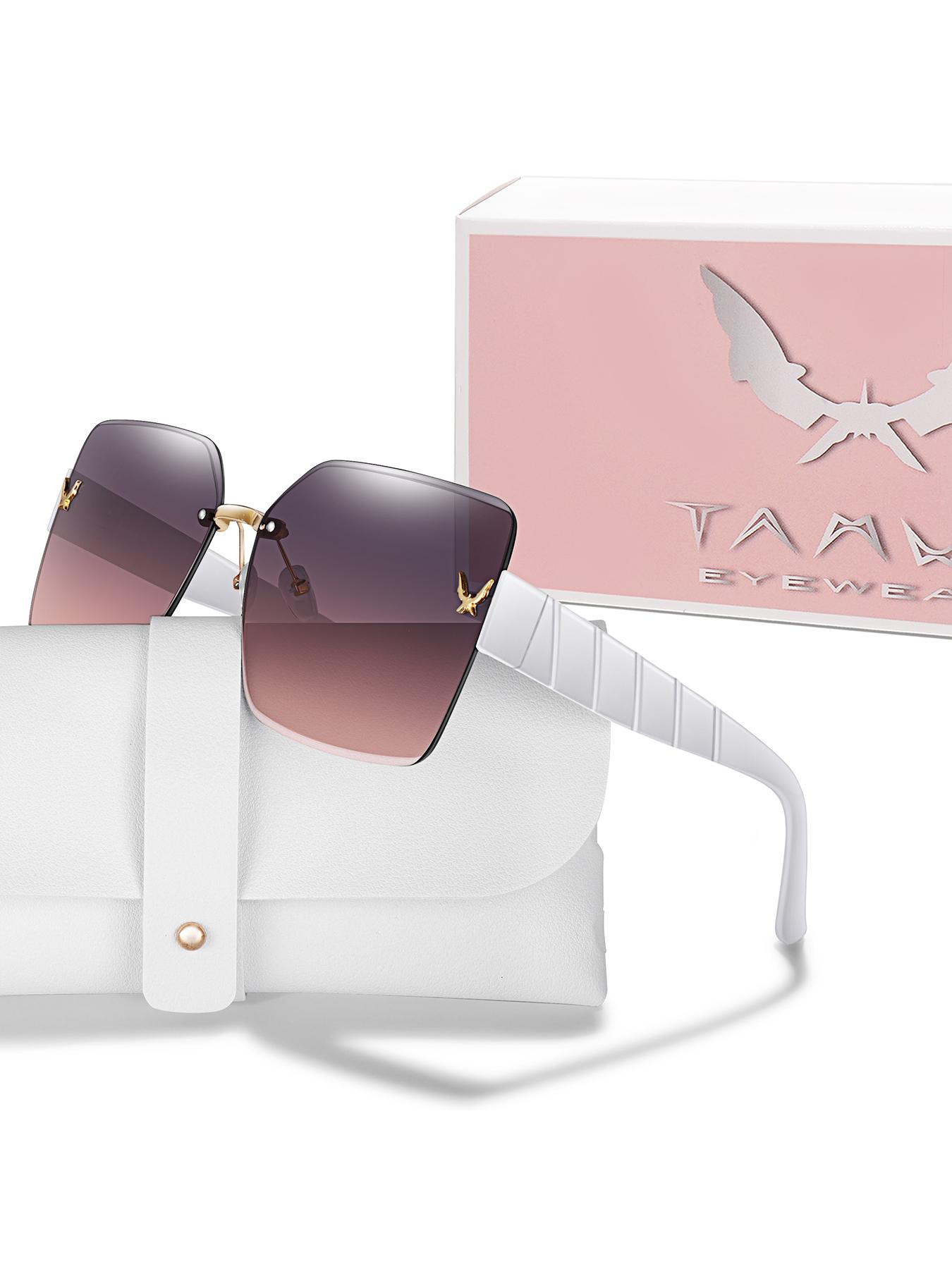 Women's Frameless Sunglasses, Fashion Accessory for Daily Wear, Party, Shopping, Travel, Beach Vacation, Unisex Design