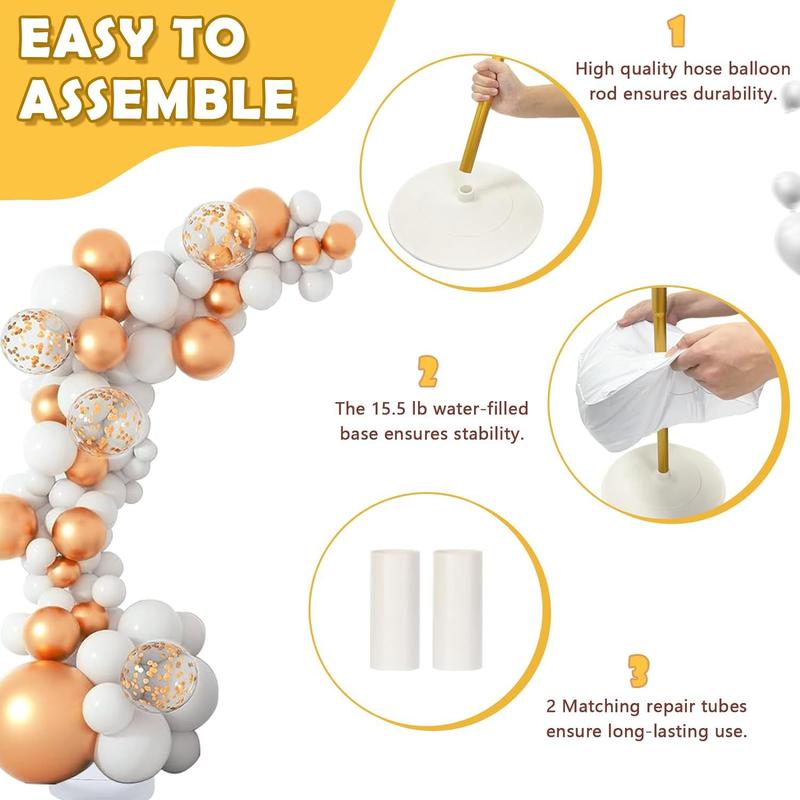 Balloon Arch Kit, Balloon Arch Kit with Base, Balloon Garland Arch Kit, Balloon Decorations Kit, Party Decoration Supplies for Wedding Birthday Baby Shower