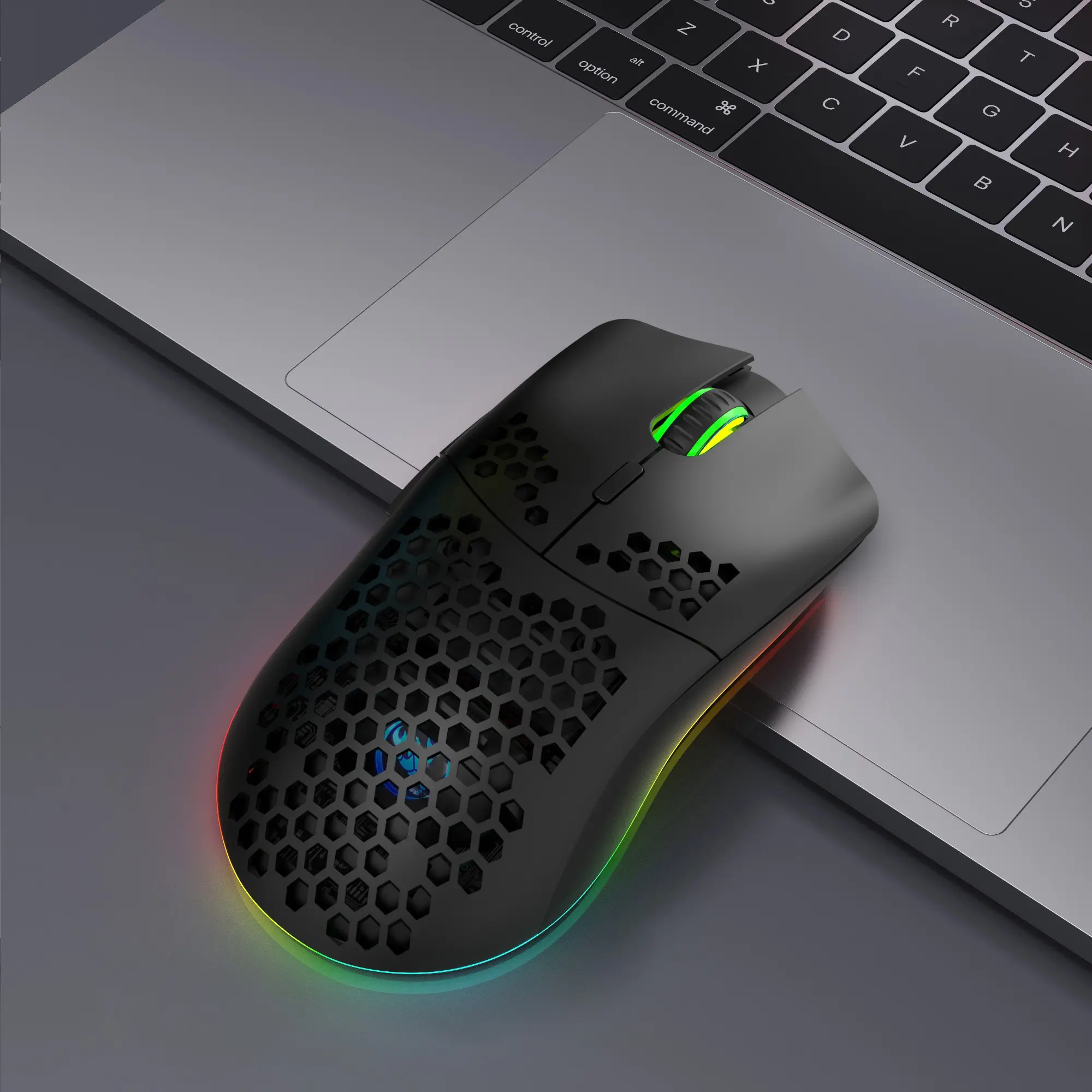 Fall HXSJ New RGB Wireless 2.4G Gaming Mouse, Rechargeable RGB Light Optical Mouse, Plug and Play Ergonomic Mouse for Desktop Notebook PC Home Office, Tech Gadgets, Gaming Mouse, Gaming Accessory, Gaming Pc Accessories, Gaming Peripherals