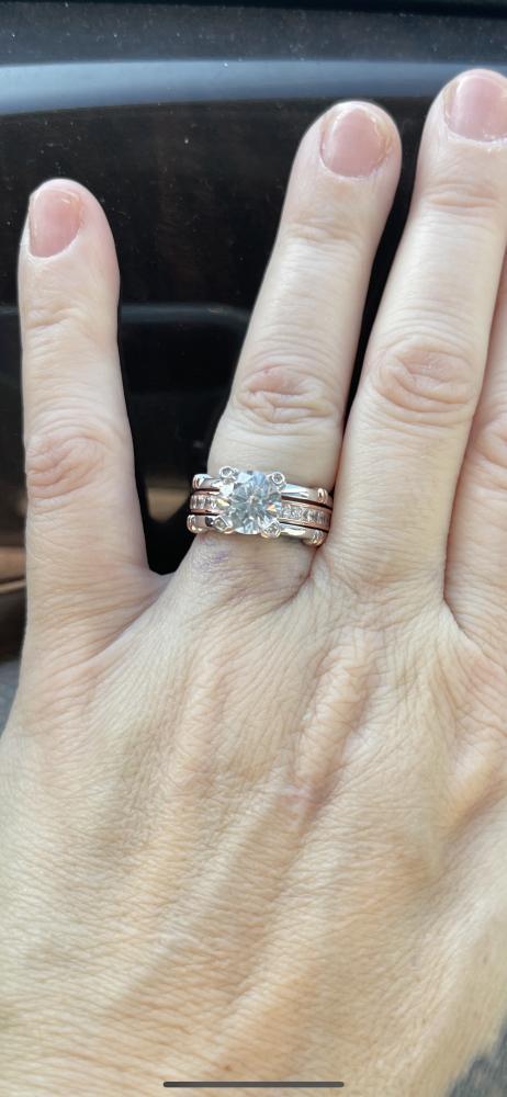 Jeulia Band Rings for Women cz Sterling Silver Interchangeable Ring Sets Wedding Engagement Anniversary Promise Ring Bridal Sets s 925 bridal  ring Sterling Silver