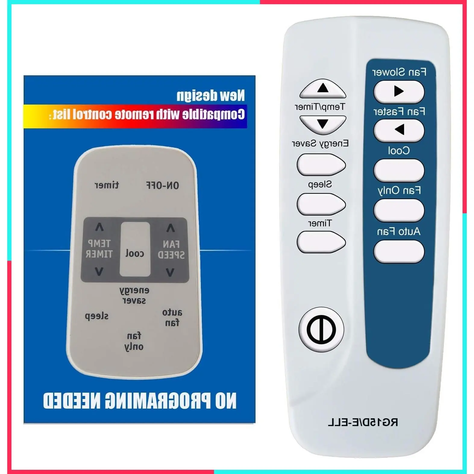 Replacement Air Conditioner Remote Control for Frigidaire RG15D/E-ELL RG15D/E-ELL1
